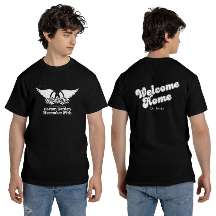 Adult Vintage 1978 Aerosmith Band Boston Garden Double sided ts