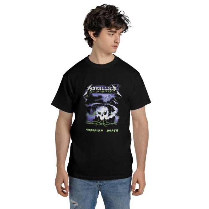 Adult Vintage Metallica Band Harbinger of Doom ts