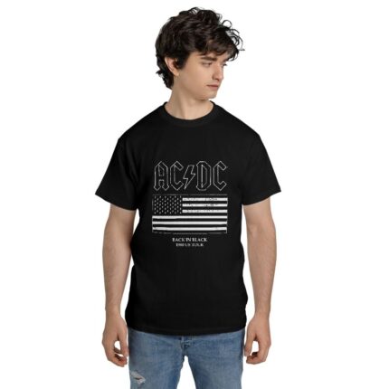 Adult AC/DC Back in Black Flag