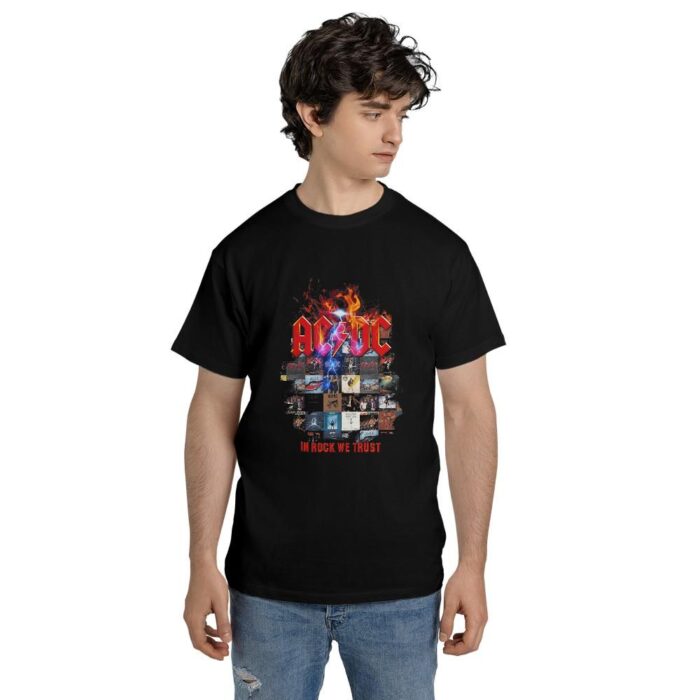 Adult AC DC Rock Music Band In Rock We Trust ts