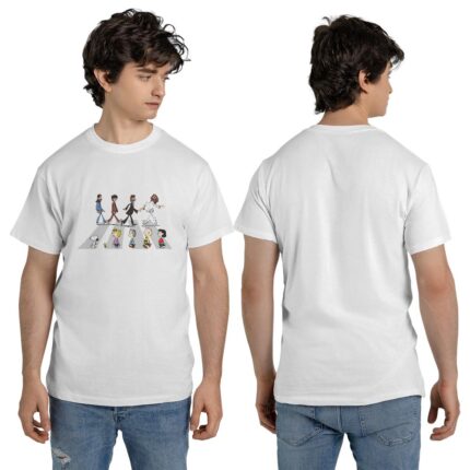Adult Abbey Road The Beatles Mashup Snoopy Charlie Brown