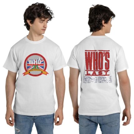 Adult Vintage 1989 The Who Band 25th Anniversary Tour Double-sided